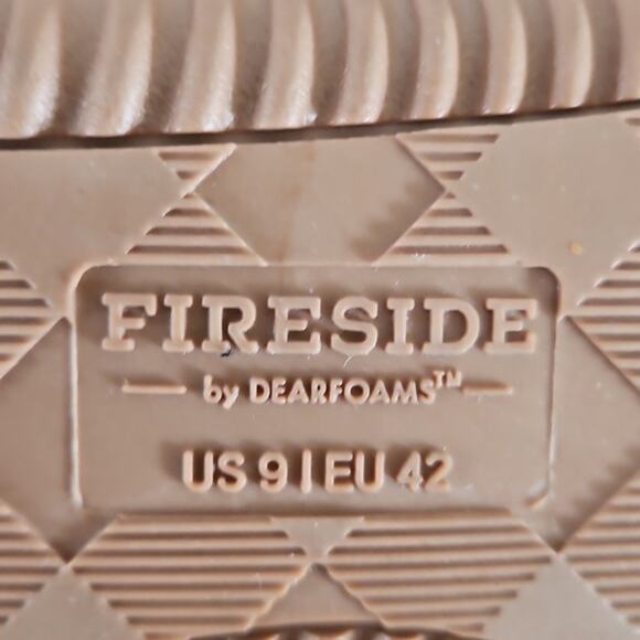 Fireside by Dearfoams Black Suede Slip-On Moccasins Men’s Size 9 / Women’s 8 - Picture 3 of 5